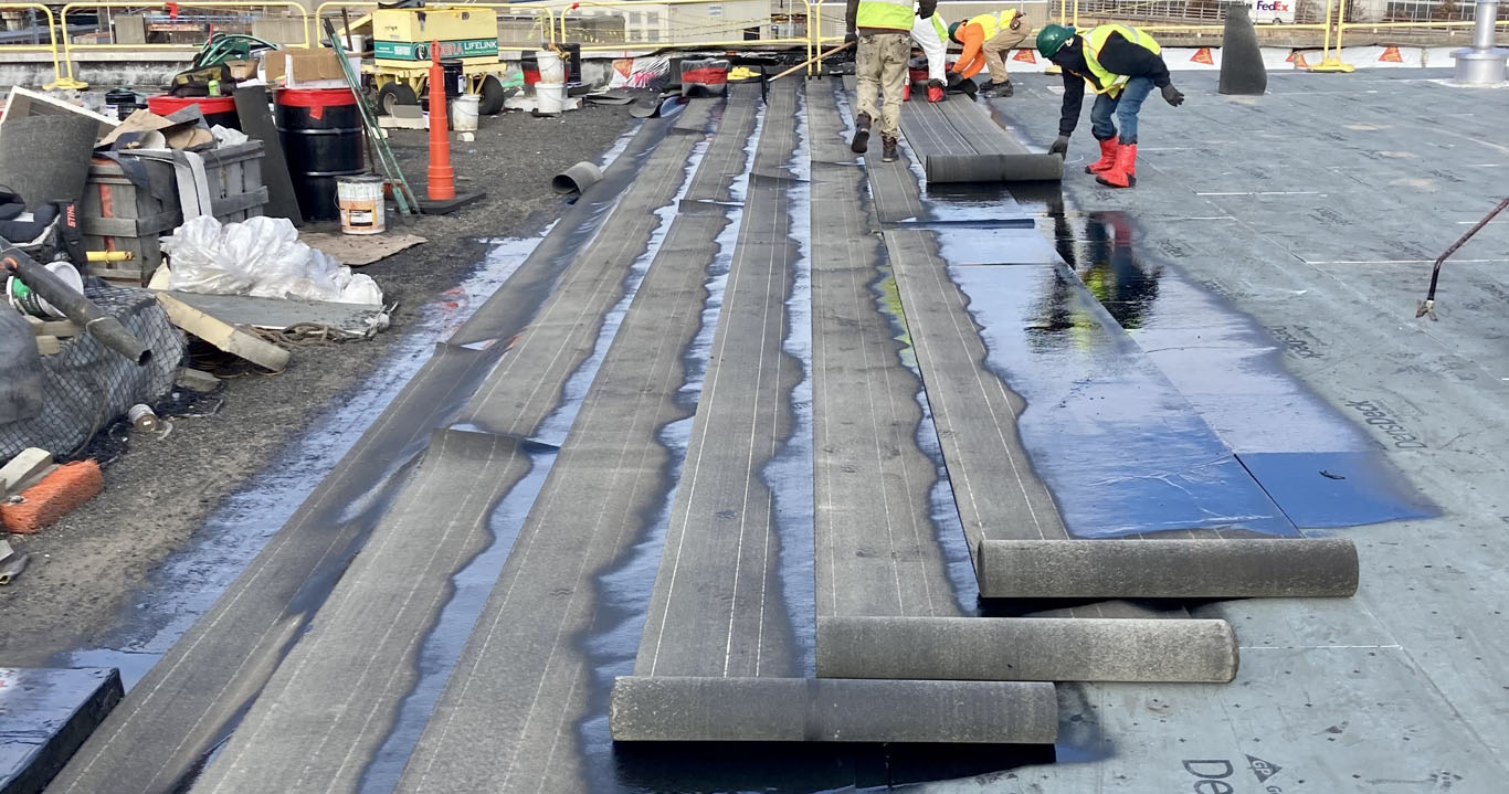 Modified Bitumen Roof System construction