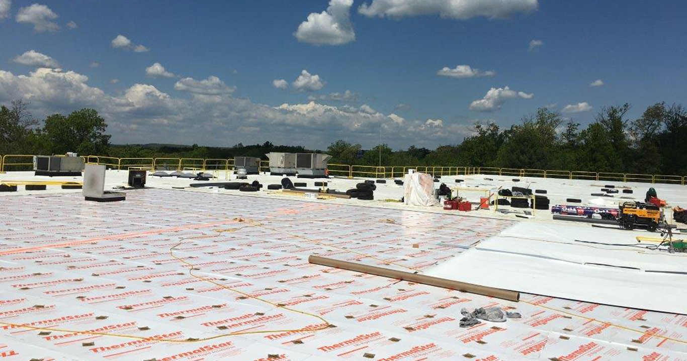 TPO roof system construction