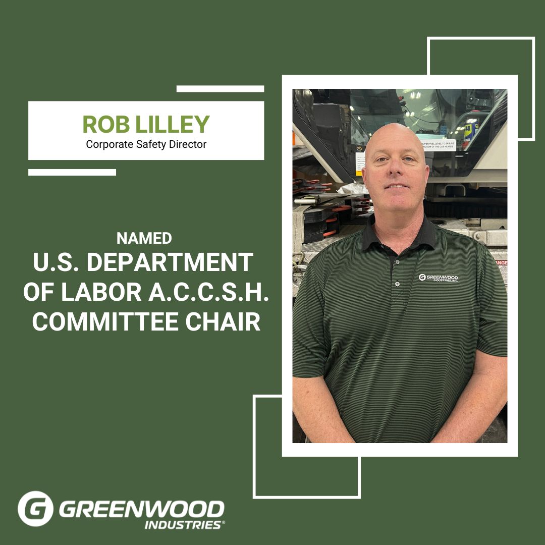 Green Graphic with a photograph of Rob Lilley announcing his appointment to ACCSH.